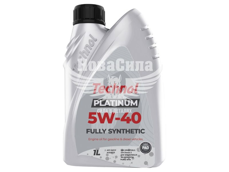 Моторна олива бензин, дизель 5W-40 (Technol) Platinum 1л. (TL93343)