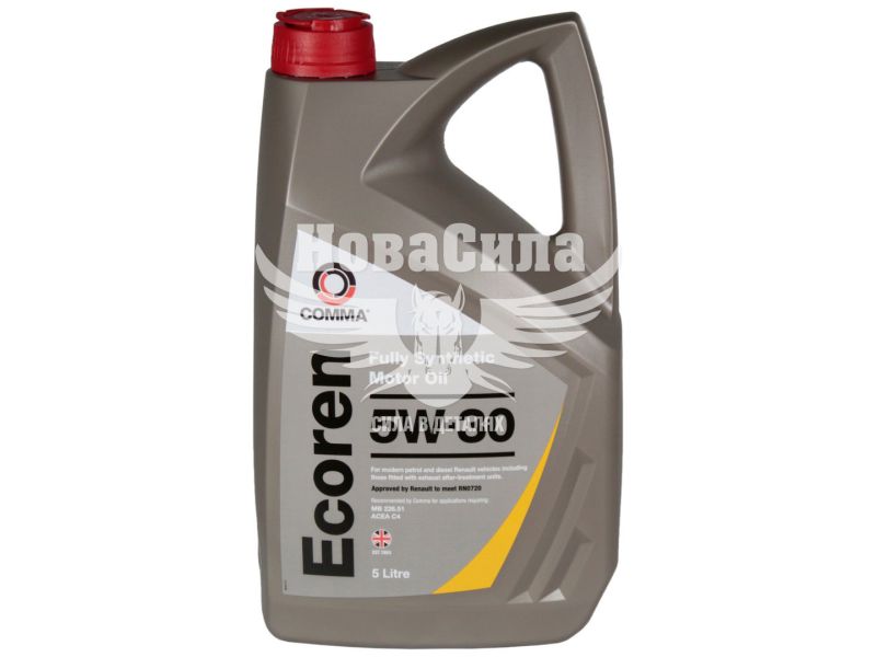 Моторна олива бензин, дизель 5W-30 (Comma) ECOREN 5л. (ECR5L)