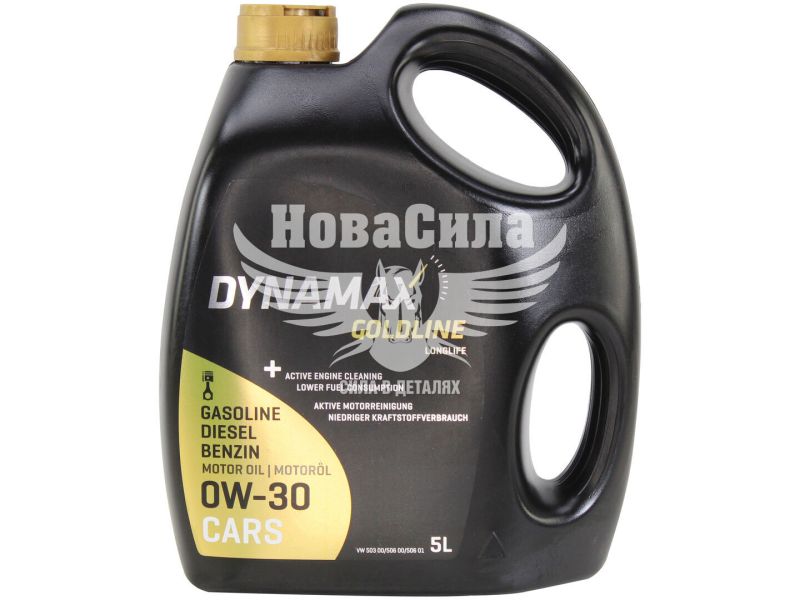 Моторна олива бензин, дизель 0W-30 (Dynamax) GOLDLINE LONGLIFE 5л. (502114)