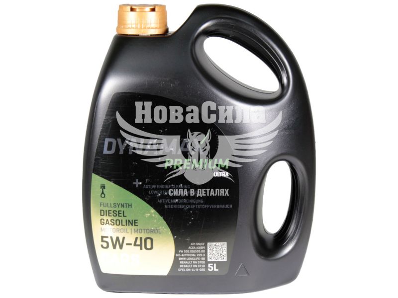 Моторна олива бензин, дизель 5W-40 (Dynamax) Ultra 5л. (501961)