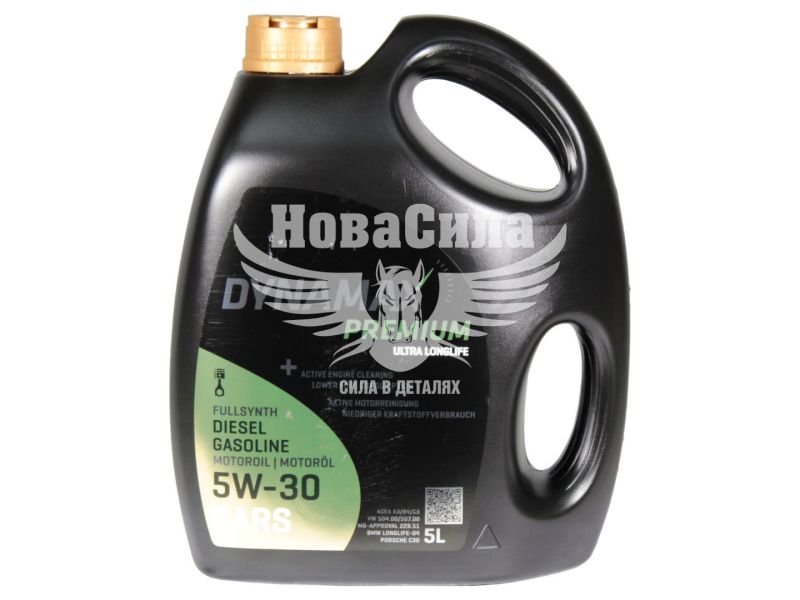 Моторна олива бензин, дизель 5W-30 (Dynamax) Ultra LongLife 5л. (501960)