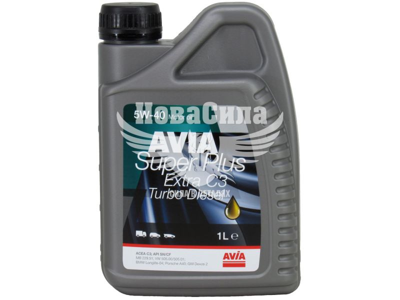 Моторна олива дизель 5W-40 (AVIA) SUPER PLUS Extra C3 1л.