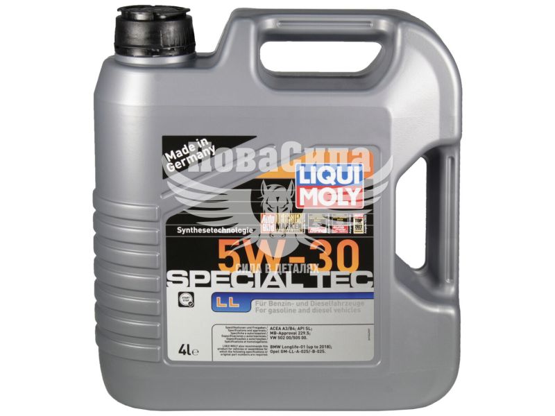 Моторна олива бензин, дизель 5W-30 (Liqui Moly) Special Tec LL 4л. (7654)