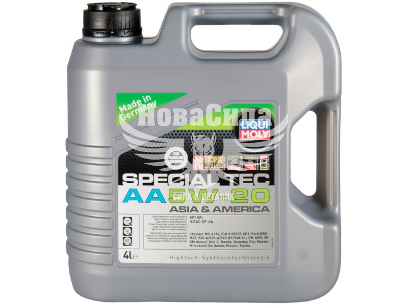 Моторна олива бензин, дизель 5W-20 (Liqui Moly) Special Tec AA 4л. (7658)