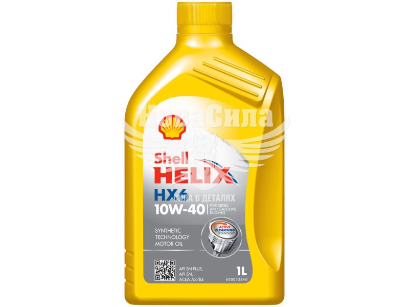Моторна олива бензин, дизель 10W-40 (Shell) Helix HX6 1л. (ТОВ-У001627)