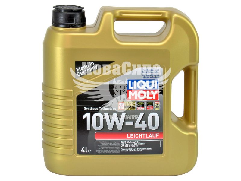 Моторна олива бензин, дизель 10W-40 (Liqui Moly) Leichtlauf 4л. (9501)