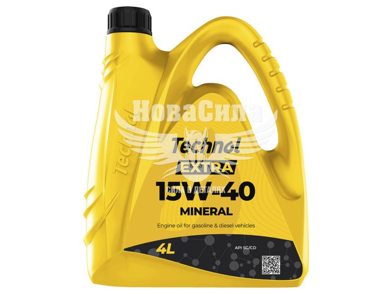 Моторна олива бензин, дизель 15W-40 (Technol) Extra 4л. (TL93077)