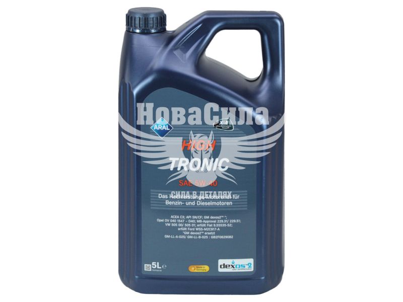 Моторна олива бензин, дизель 5W-40 (Aral) HighTronic 5л. (1529F9)