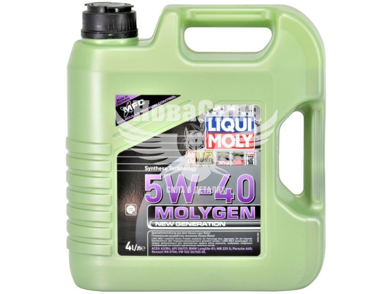 Моторна олива бензин, дизель 5W-40 (Liqui Moly) Molygen New Generation 4л. (9054)