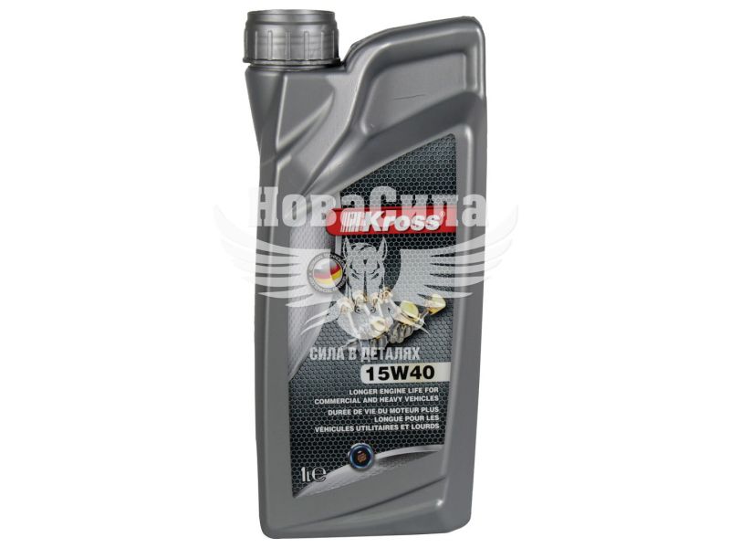 Моторна олива бензин, дизель 15W-40 (Kross) CF-4 1л.