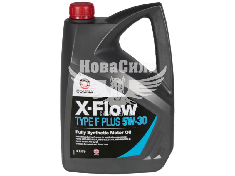 Моторна олива бензин, дизель 5W-30 (Comma) X-FLOW TYPE F PLUS 4л. (XFFP4L)