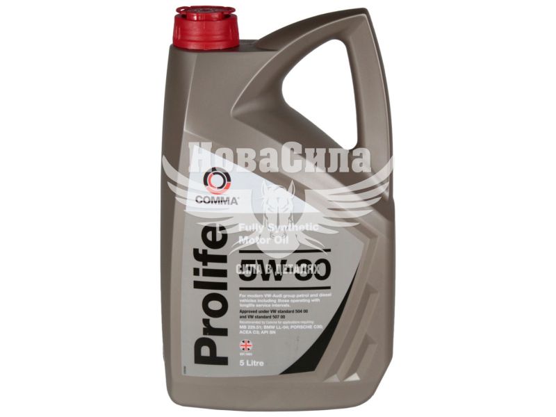 Моторна олива бензин, дизель 5W-30 (Comma) PROLIFE 5л. (PRO5L)