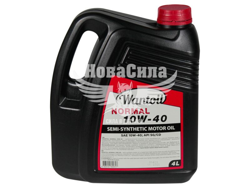 Моторна олива бензин, дизель 10W-40 (Wantoil) Normal SG/CD 4л.