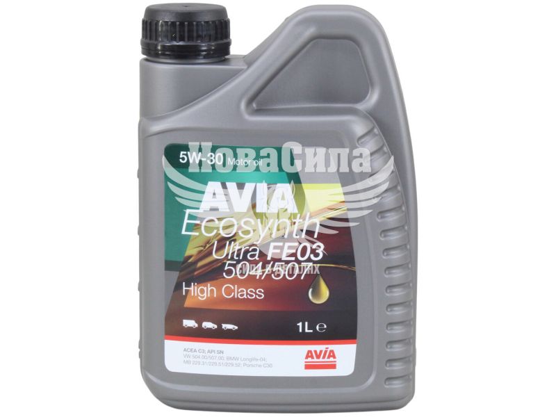 Моторна олива бензин, дизель 5W-30 (AVIA) ECOSYNTH ULTRA FE03 1л.