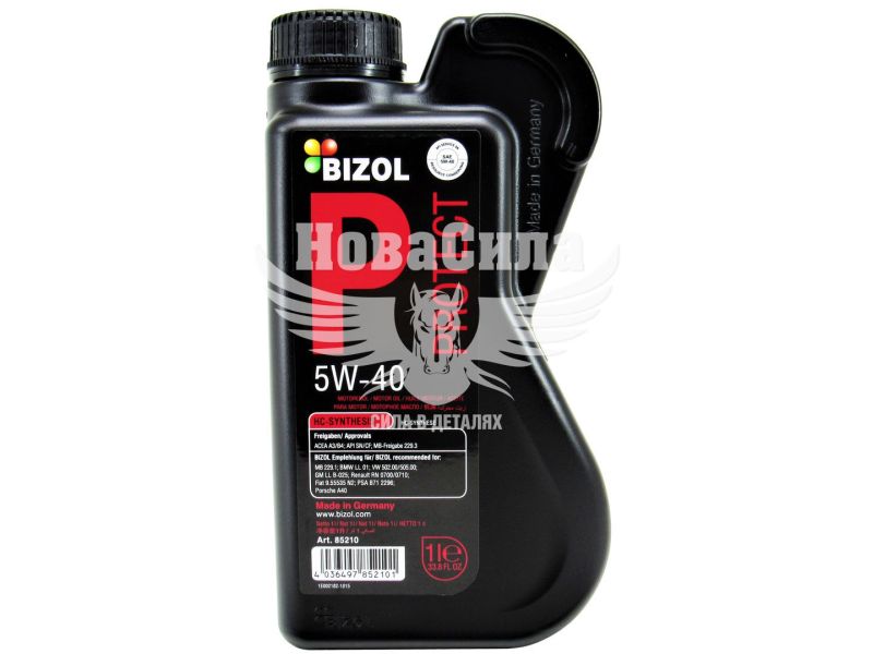 Моторна олива бензин, дизель 5W-40 (Bizol) Protect 1л. (B85210)