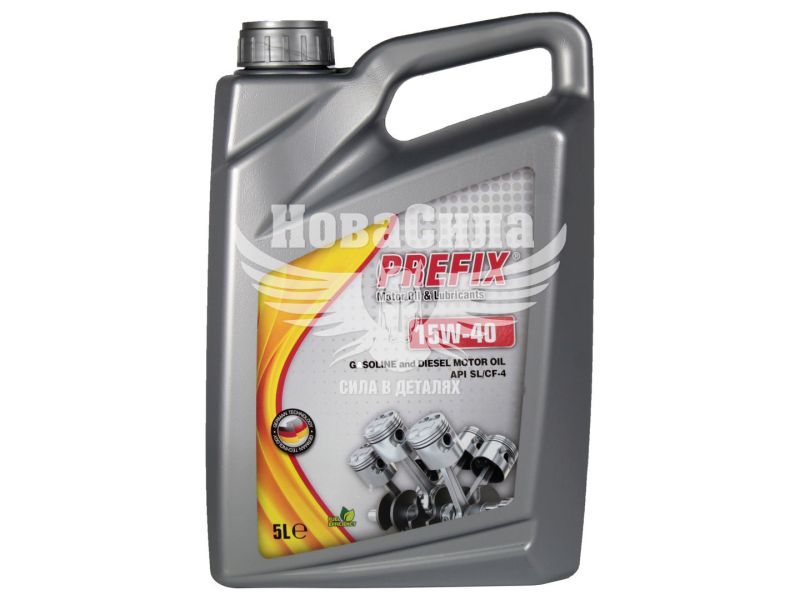 Моторна олива бензин, дизель 15W-40 (Prefix) SL/CF-4 5л.