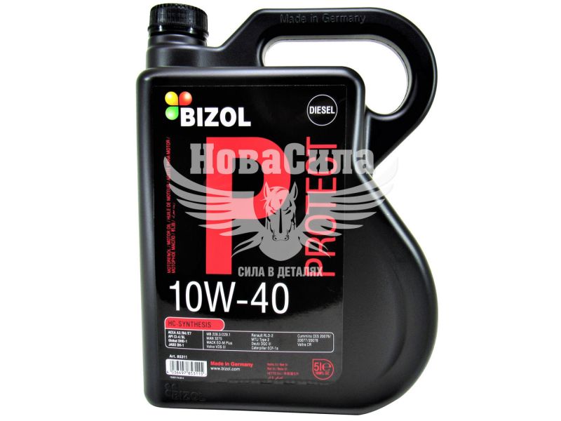 Моторна олива дизель 10W-40 (Bizol) Diesel Protect 5л. (B85311)
