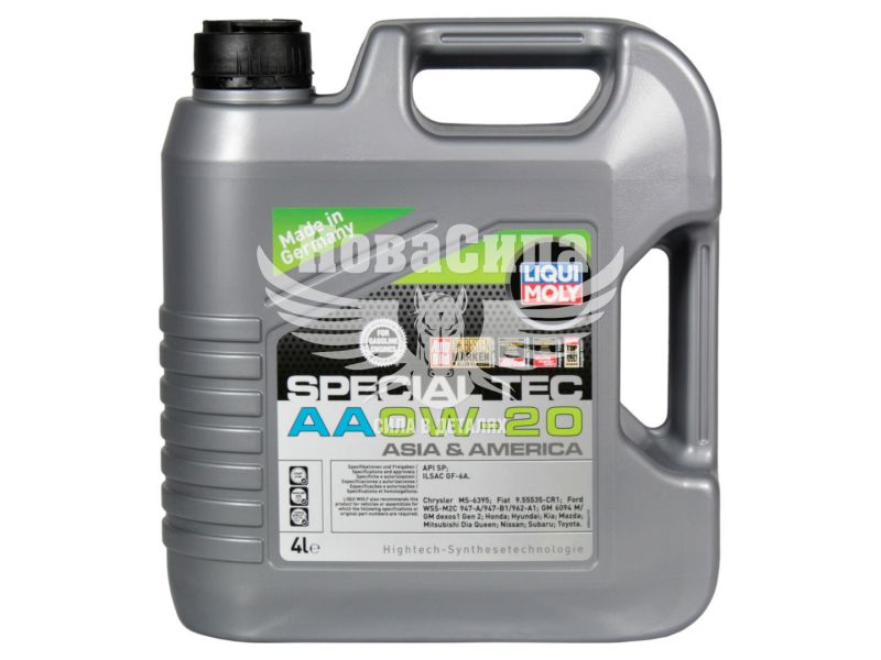 Моторна олива бензин, дизель 0W-20 (Liqui Moly) Special Tec AA 4л. (8066)
