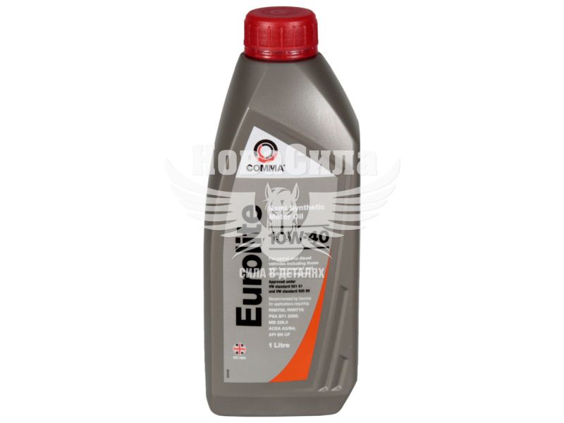 Моторна олива бензин, дизель 10W-40 (Comma) EUROLITE 1л. (EUL1L)