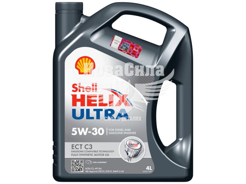 Моторна олива бензин, дизель 5W-30 (Shell) Helix Ultra ECT C3 4л. (ТОВ-У505636)