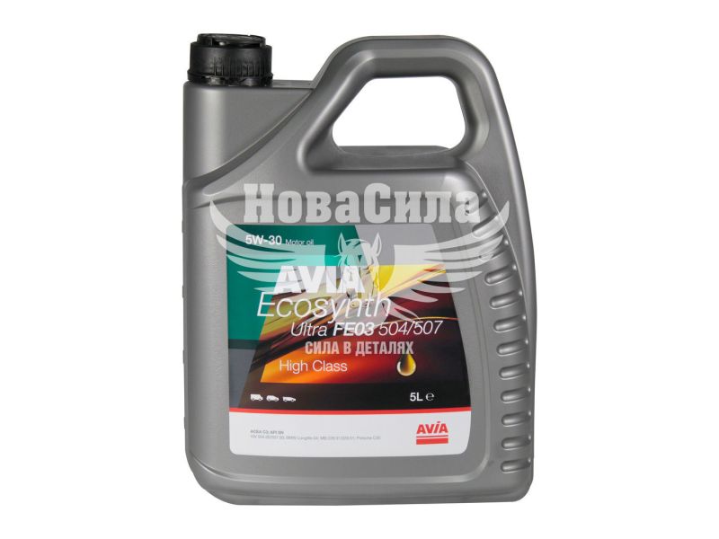 Моторна олива бензин, дизель 5W-30 (AVIA) ECOSYNTH ULTRA FE03 5л.