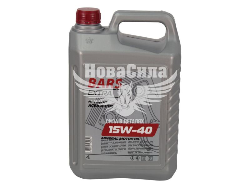 Моторна олива бензин, дизель 15W-40 (Bars Extra) 4л.