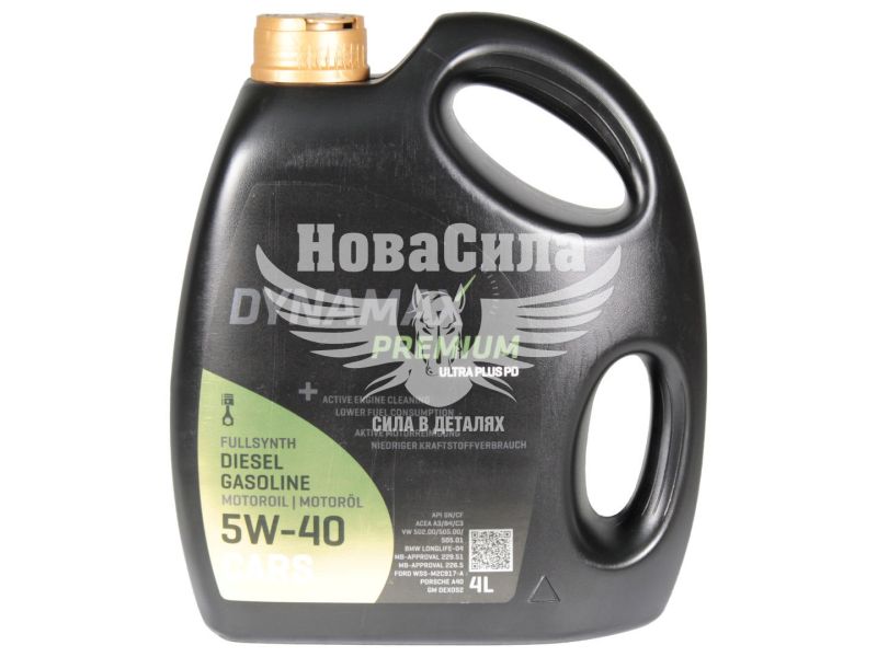 Моторна олива бензин, дизель 5W-40 (Dynamax) Ultra Plus PD 4л. (501600)