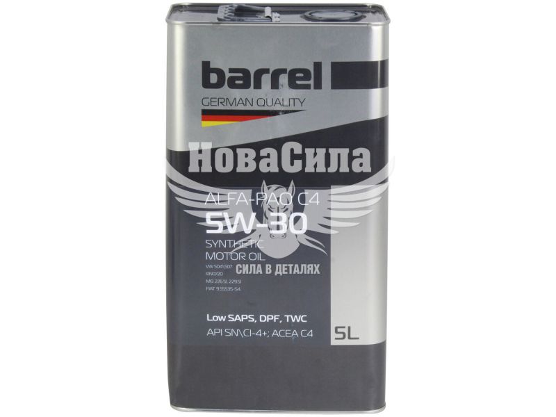 Моторна олива бензин, дизель 5W-30 (Barrel) C4 Alfa-Pao 5л. (48021044864)