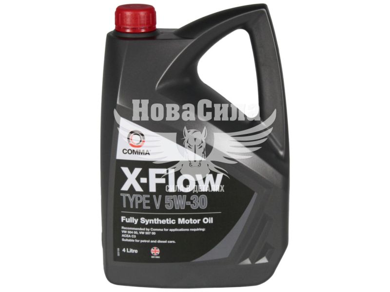 Моторна олива бензин, дизель 5W-30 (Comma) X-FLOW TYPE V 4л. (XFV4L)