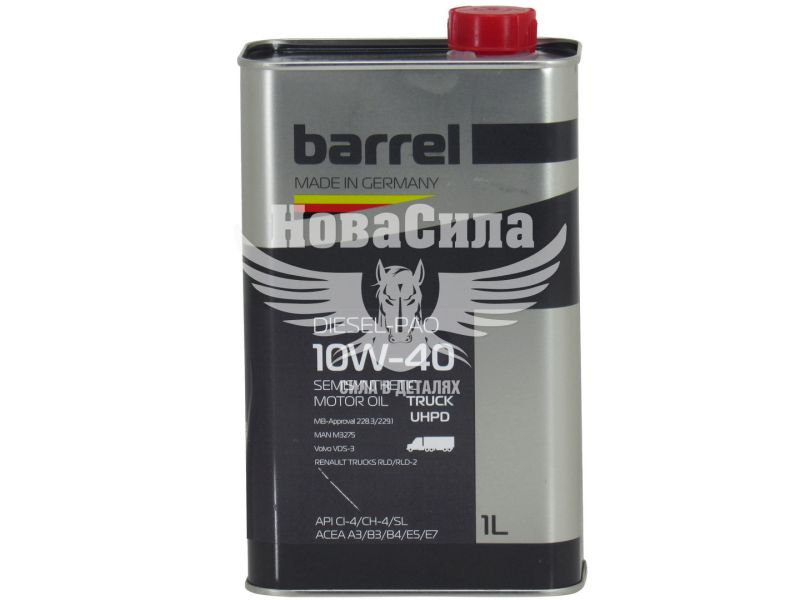 Моторна олива дизель 10W-40 (Barrel) Diesel-Pao Truck UHPD 1л. (40748328)