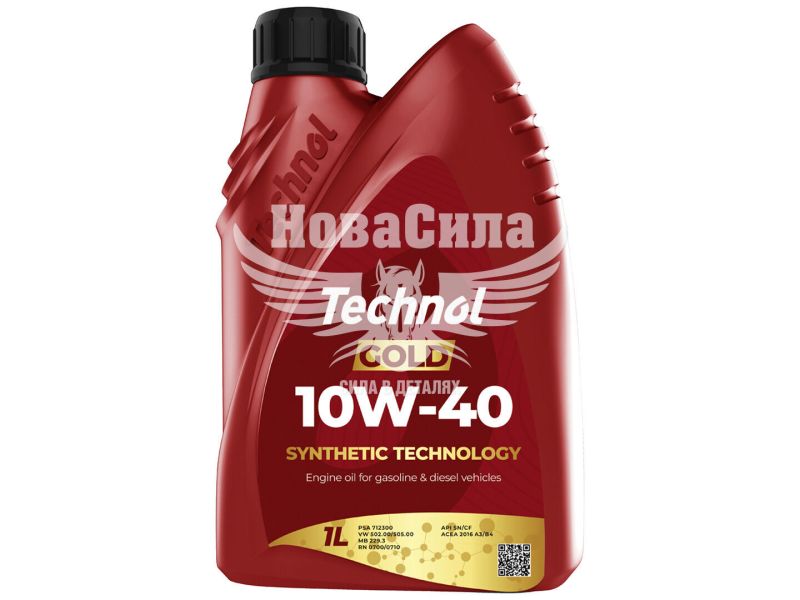 Моторна олива бензин, дизель 10W-40 (Technol) Gold 1л. (TL90038)