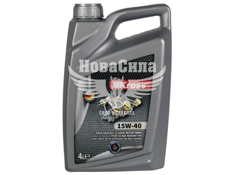 Моторна олива бензин, дизель 15W-40 (Kross) CF-4 4л.
