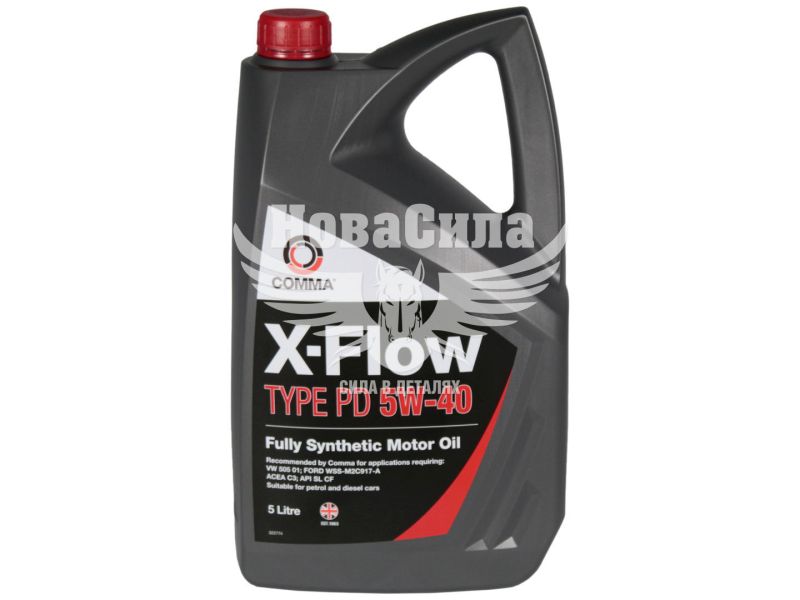 Моторна олива дизель 5W-40 (Comma) X-FLOW TYPE PD 5л. (XFPD5L)