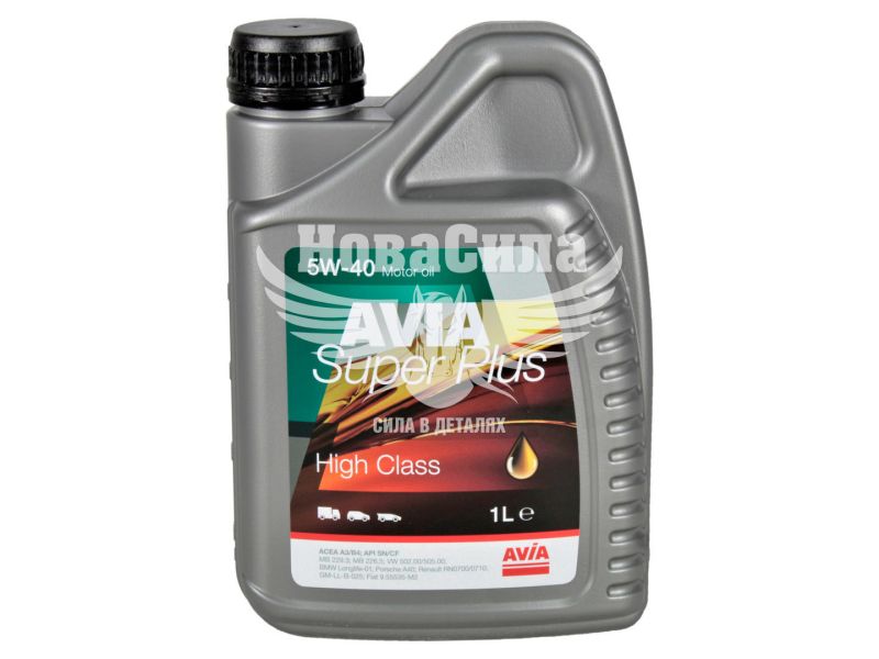Моторна олива бензин, дизель 5W-40 (AVIA) SUPER PLUS 1л.