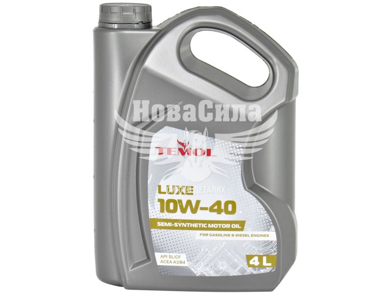 Моторна олива бензин, дизель 10W-40 (Temol) Luxe 4л. (T-L10W40-4L)
