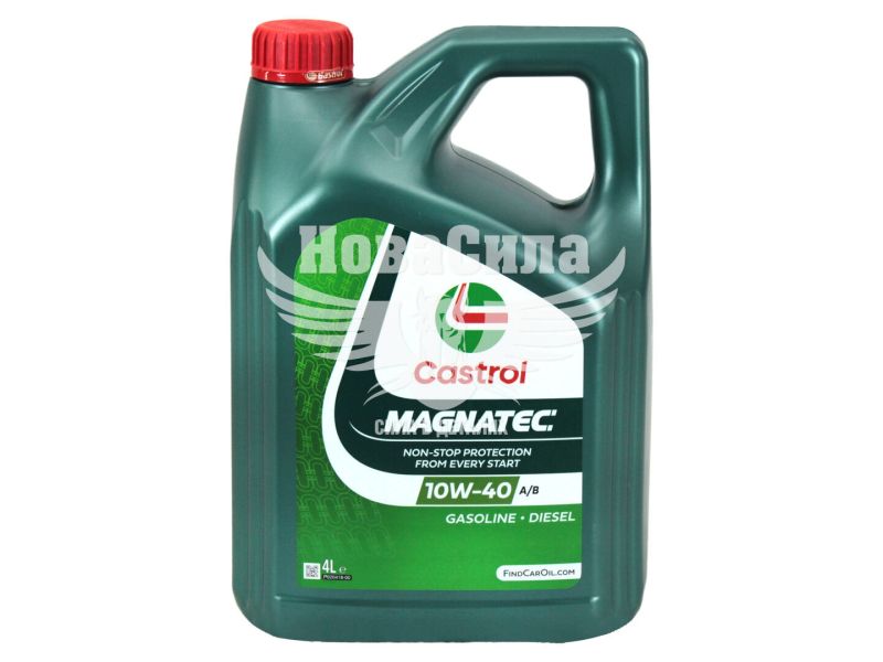 Моторна олива бензин, дизель 10W-40 (Castrol) Magnatec A/B 4л. (15F098)