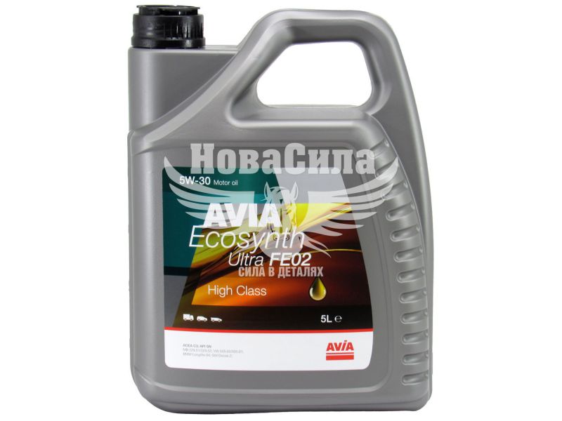Моторна олива бензин, дизель 5W-30 (AVIA) ECOSYNTH ULTRA FE02 5л.