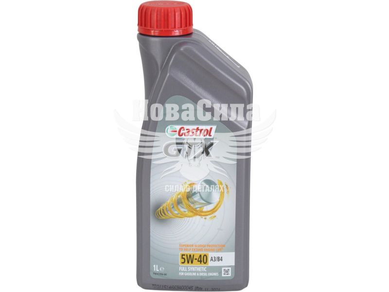 Моторна олива бензин, дизель 5W-40 (Castrol) GTX A3/B4 1л. (15E62B)