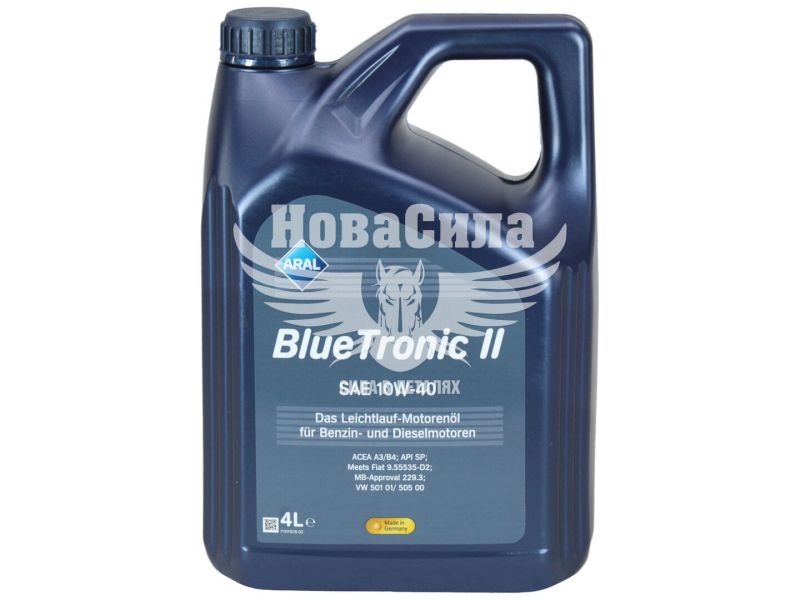 Моторна олива бензин, дизель 10W-40 (Aral) BlueTronic II 4л. (15F470)