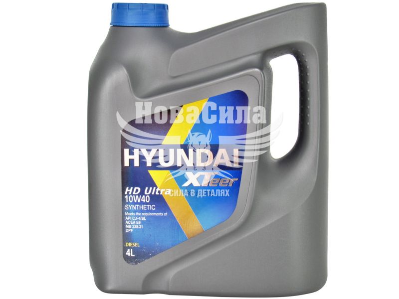 Моторна олива дизель 10W-40 (HYUNDAI XTeer) Ultra HD 4л. (1041006)
