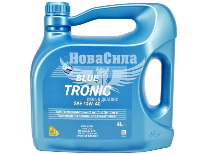 Моторна олива бензин, дизель 10W-40 (Aral) BlueTronic 4л. (154FE6)