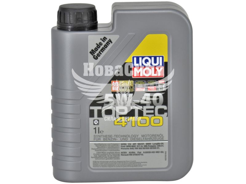 Моторна олива бензин, дизель 5W-40 (Liqui Moly) Tор Tес 4100 1л. (7500)