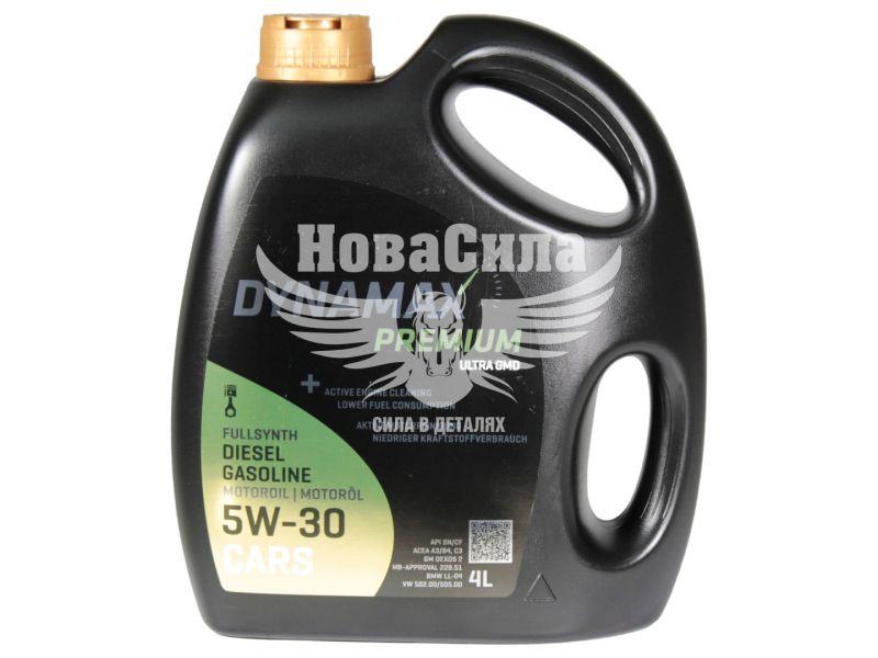 Моторна олива бензин, дизель 5W-30 (Dynamax) Premium Ultra GMD 4л. (502079)