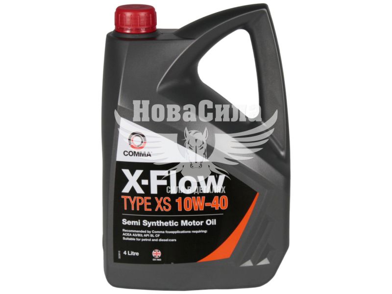 Моторна олива бензин, дизель 10W-40 (Comma) X-FLOW TYPE XS 4л. (XFXS4L)
