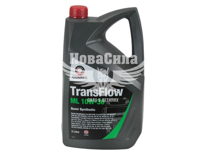 Моторна олива бензин, дизель 10W-30 (Comma) TRANSFLOW ML 5л. (TFML5L)