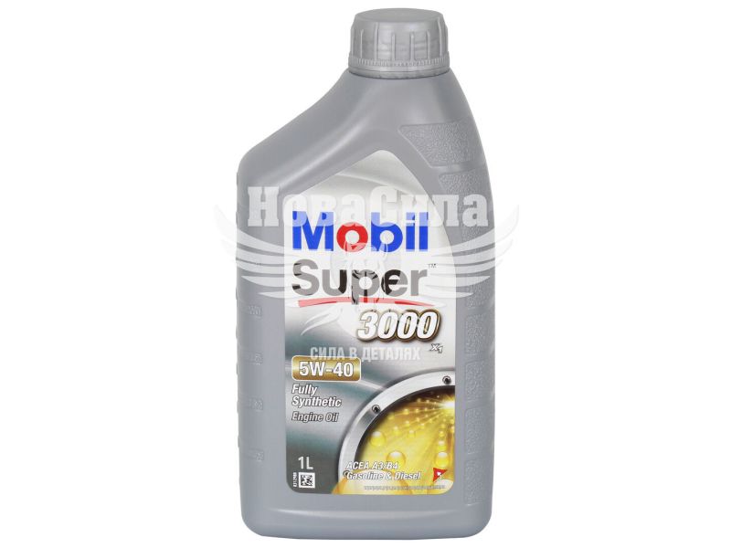 Моторна олива бензин, дизель 5W-40 (Mobil) Super 3000 Х1 1л. (152567)