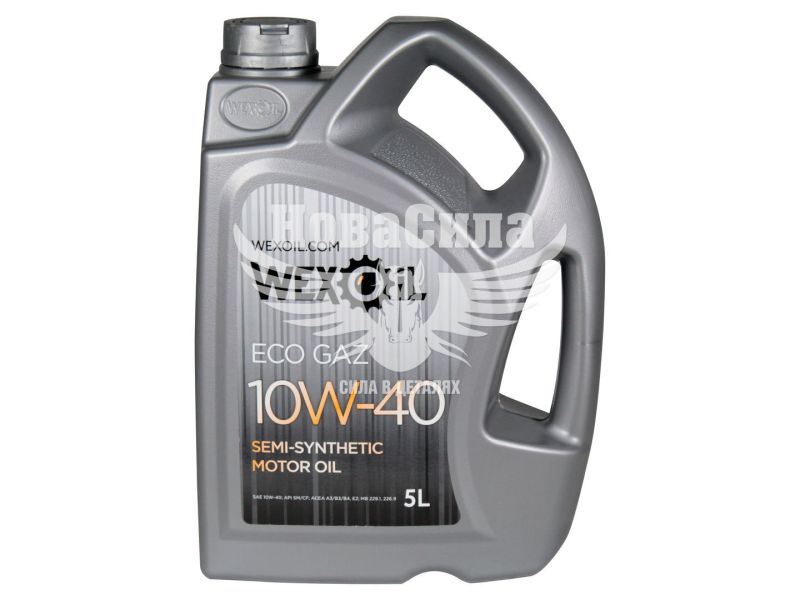 Моторна олива бензин, дизель 10W-40 (Wexoil) Eco gaz SM/CF 5л.