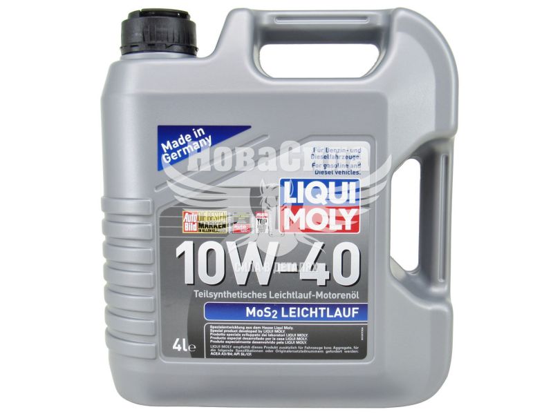 Моторна олива бензин, дизель 10W-40 (Liqui Moly) MoS2 Leichtlauf 4л. (1917)