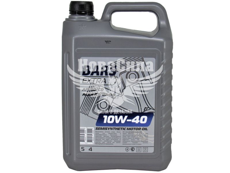 Моторна олива бензин, дизель 10W-40 (Bars Extra) 5л.