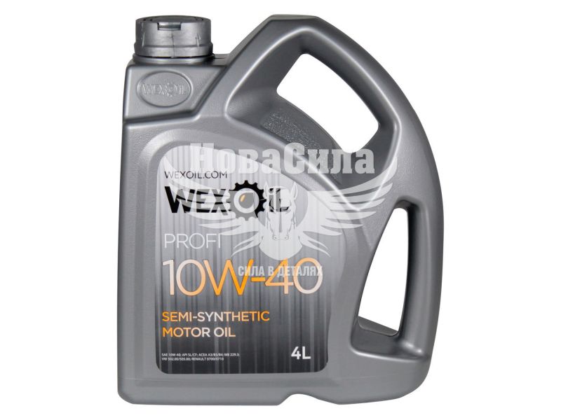 Моторна олива бензин, дизель 10W-40 (Wexoil) Profi SL/CF 4л.
